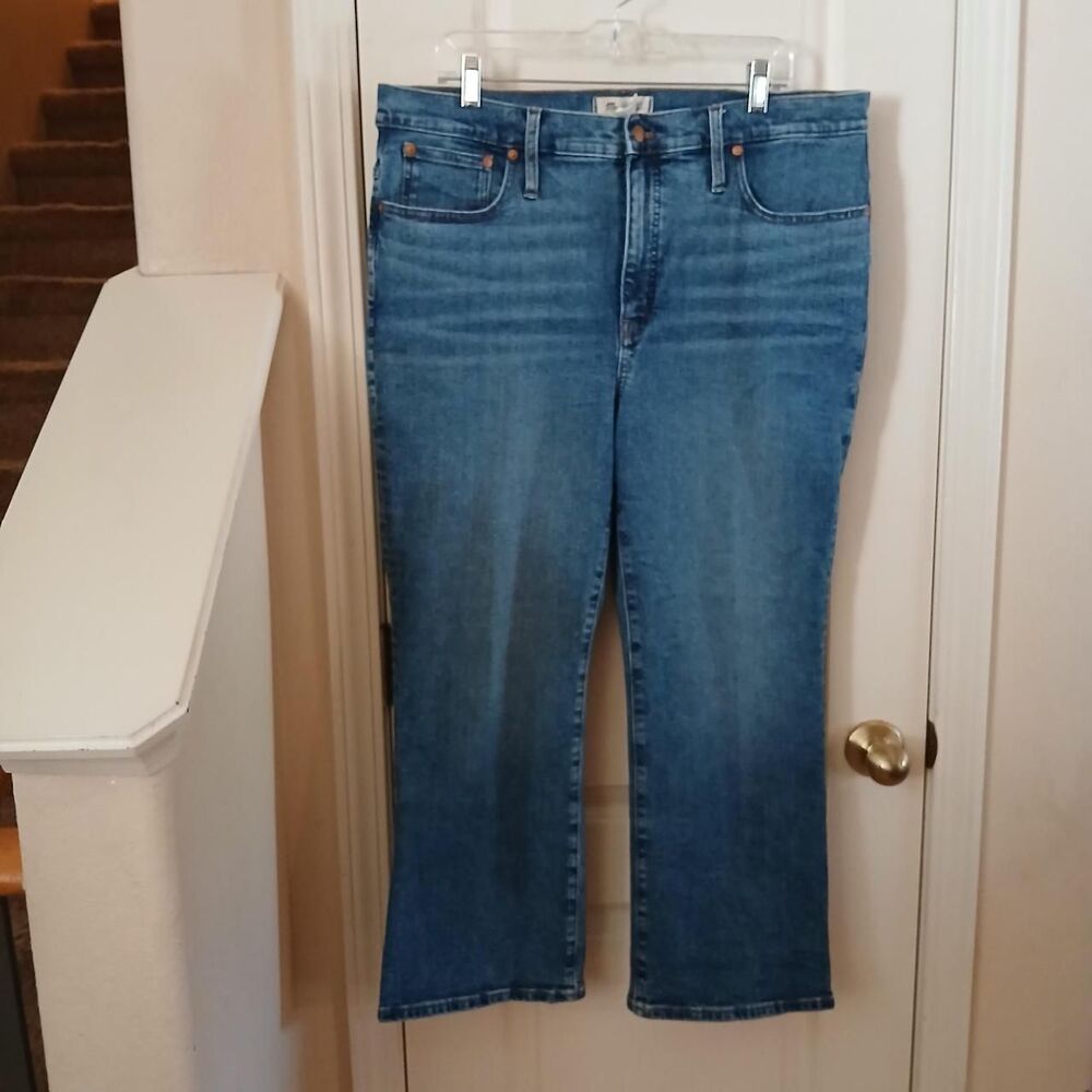 Y2K Style Madewell Cali Demi-Boot Jeans 33 Capsule Wardrobe Staple Basic Classic